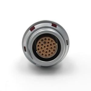 Best F Series Circular 24 Pin Socket Connector Push Pull Self Locking IP68 PPS Insulator wholesale