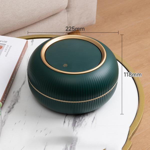 Wholesale Round Desktop Mini Trash Can Household Small Storage Bucket with Lid Light Luxury Plastic Car Hygiene Bucket