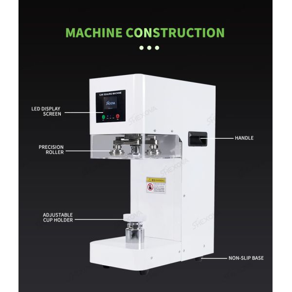 25pcs/min Fully Automatic Can Sealing Machine For PET Cans 110V/220V Voltage