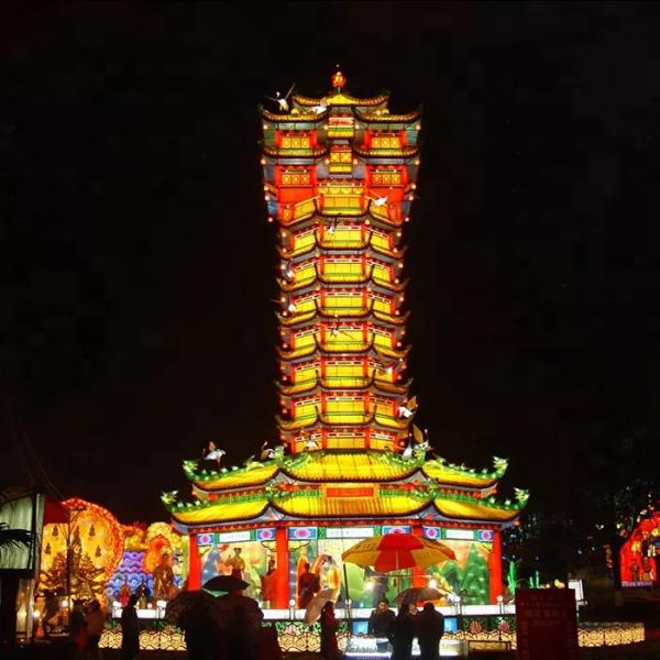 Outdoor Chinese Dragon Lantern 60cm-30m Size Shape Customizable