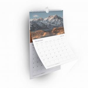 Best Kraft Paper Custom Wall Calendar Printing Threaded Circle Personalized Wall Calendar wholesale