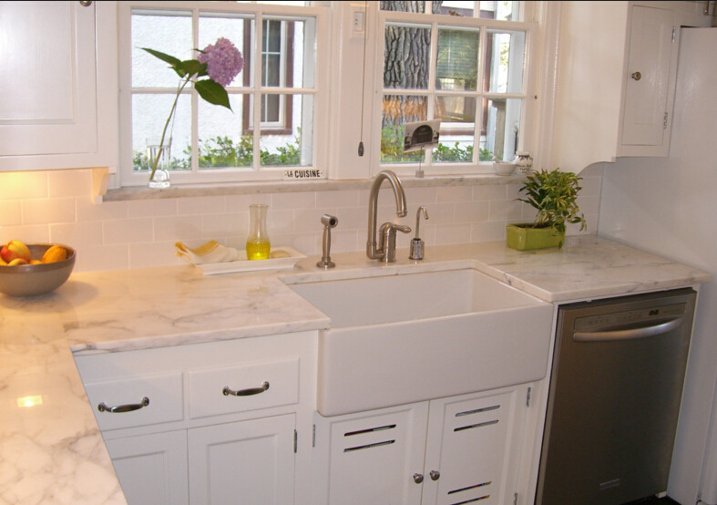 Pure White Marble Stone Slabs , Pure White Marble Floor Tiles Wear Resistant