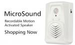 COMER Direction Recognition Infrared Sensor Alarm Sound Recordable speaker