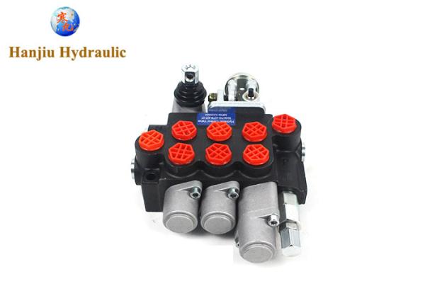Cheap Monoblock Directional Control Valve 40 L/Min 11GPM 3 Spool 4 Positions Double Actiong + Joystick for sale