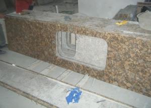 Best Baltic Gold Granite Stone Slab Countertop Solid Surface Vanity Tops For Bathroom wholesale