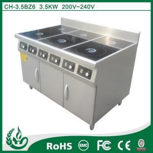 Commercial Kitchen Induction Range Cooker 3 Burner With Intelligent Design