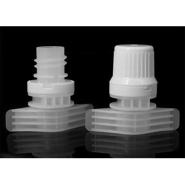 Natural Color 9.6mm Dia Plastic Spout Caps Double Gaps Suction Nozzle