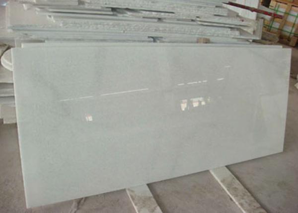 Cheap Crystal White Marble Bathroom Countertops , Marble Stone Flooring Environmentally Friendly for sale