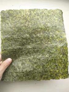 China Wrap Food 50 Sheets Pack Dry Roasted Seaweed Nori Dark Green on sale