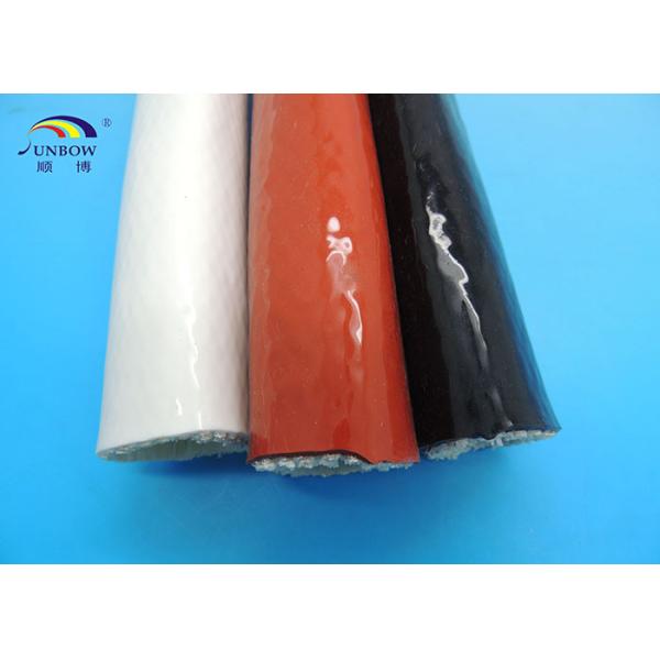 High Temperature Silicone Coated Glass Fiber Fireproof Sleeve Red
