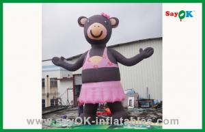 Best Pink Lovely Inflatable Bear Inflatable Cartoon Character For Advertising wholesale