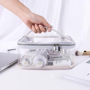 China OEM Embroidery Logo Recycle Clear PVC Cosmetic Bag on sale