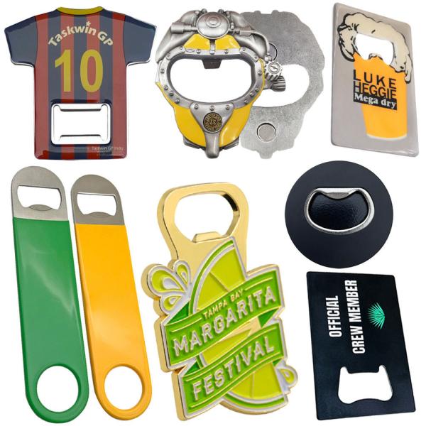 Cheap Beer Bottle Can Fridge Magnet Opener Custom Multifunctional With Logo for sale