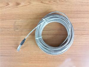 Best 5.2mm 7x19 Galvanized Steel Wire Rope Cable With Thimble Bright Coating wholesale
