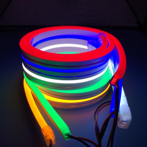 Cheap Waterproof IP67 LED Neon Strip Light , RGB LED Neon Flex Rope DC12V AC110V AC220V for sale