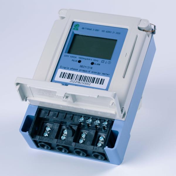 50Hz Electrical One Phase Energy Meter Single Phase Electronic With IC Card
