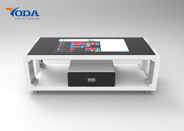 Cheap 43Inch/55Inch/Customized Size LCD Touch Screen Table Capacitive Touch With Drawer for sale