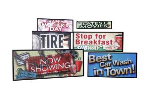 China RGB full color Programmable Scrolling LED Signs For Shop Advertising on sale