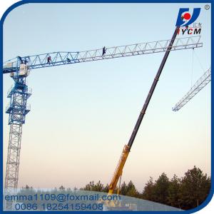 Best High Quality PT6013 8T Flattop Tower Cranes with Load Moment Indicator or Block box wholesale