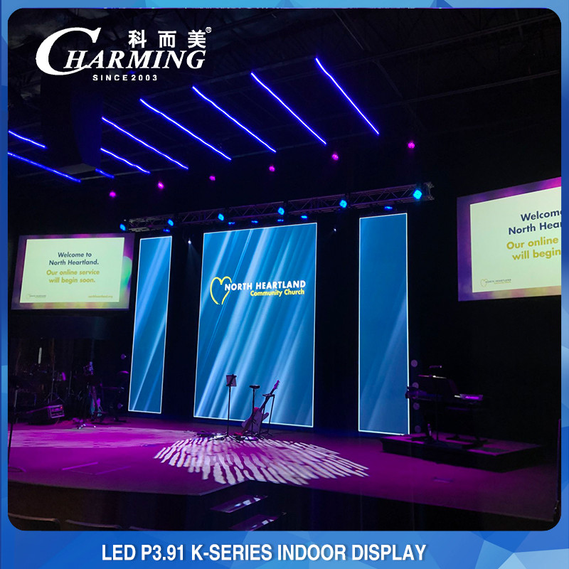Event Stage Rental LED Video Wall Display , P3.91 Indoor LED Screen 500x1000mm