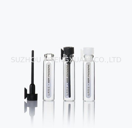 Empty Mini Glass Tube Bottles , 2ml Glass Perfume Sample Vials For Traveling