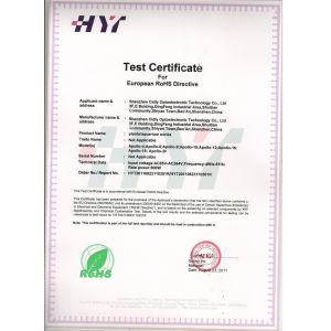 shenzhen Cidly Optoelectronic Technology Co., Ltd Certifications