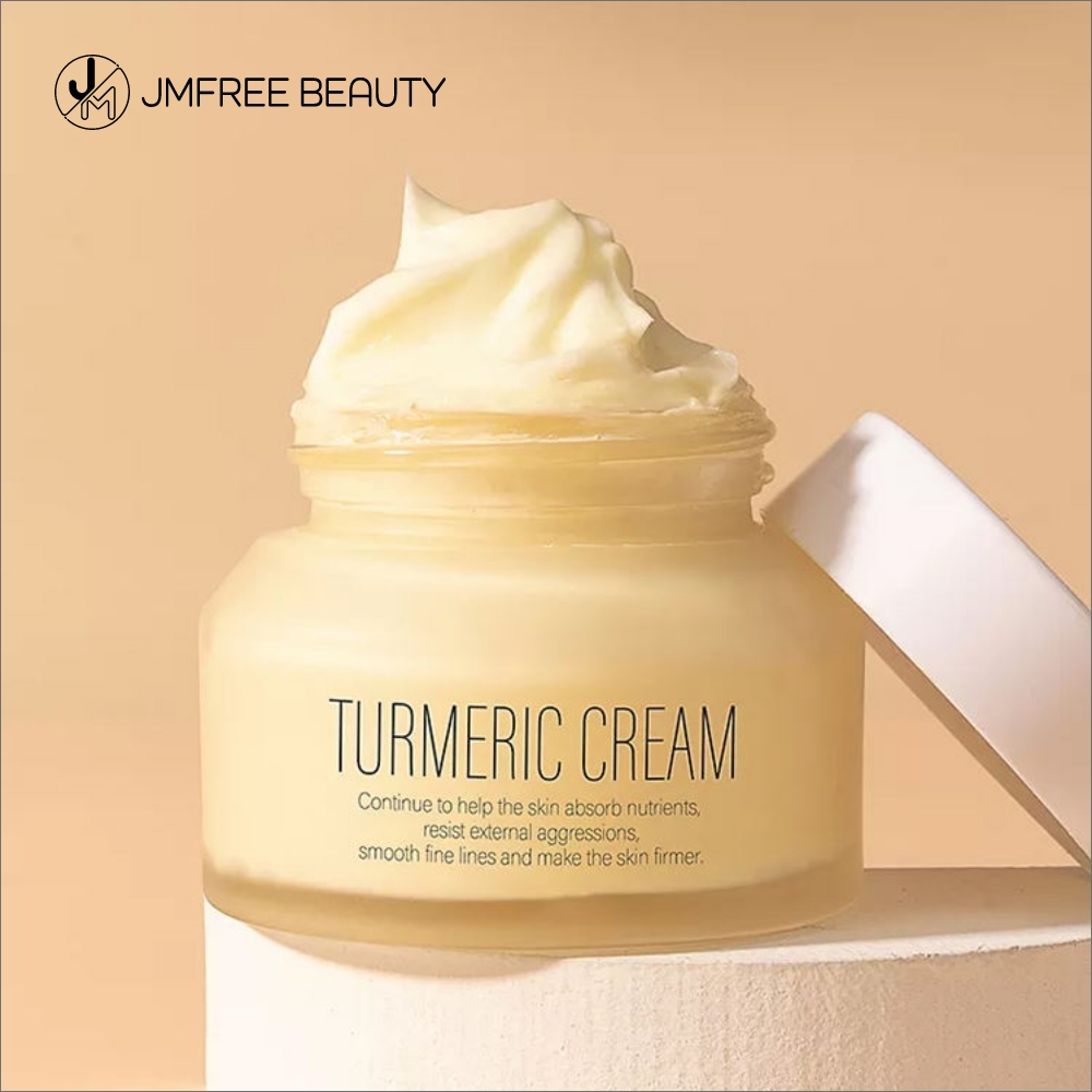 Private Label Skin Care Moisturizing Whitening Facial Cream Anti Acne Brightening Turmeric Face Cream
