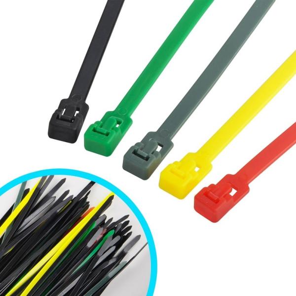 Cheap Multi Colored Commercial Electric Cable Ties , Weather Resistant Nylon Wire Ties for sale