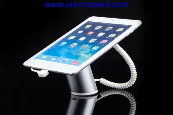 COMER single anti-theft mobile phone charging counter display stands with alarm function
