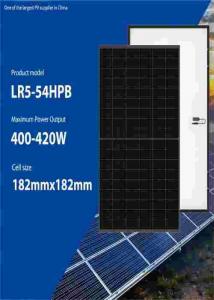Best LONGI SOLAR LR5 54HIB 400W 405W 410W 415W 420W Solar Panel Kit wholesale