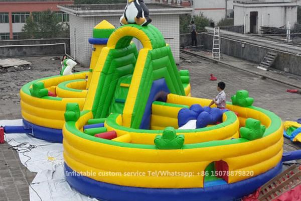 Cheap Outdoor Inflatable Amusement Park / Children Playground Equipment For Kids for sale