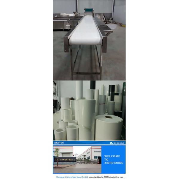 Biscuit Production Line Flat Belt Conveyor 0.4kW - 22kW Power High Efficiency