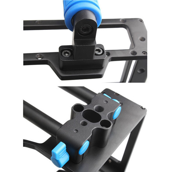 New DSLR camera cage RIGS for Canon Dslr 5D MARK II III 7D with 15mm guide rail
