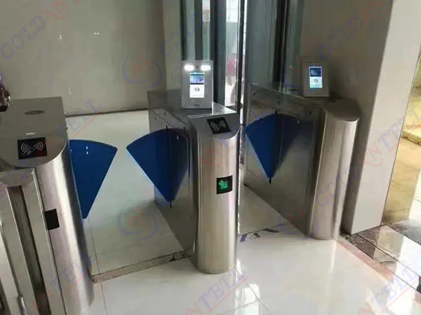 Rfid Reader Tcp / Ip Flap Barrier Gate Indoor Outdoor