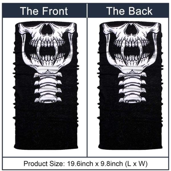 Custom Skeleton Headband Multifunctional Reflective Bandana