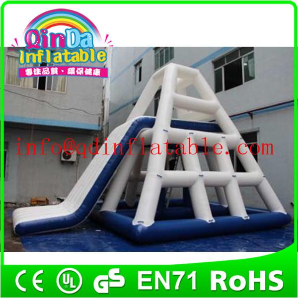 Cheap 2015 hot sale qinda inflatable floating water slide for sale