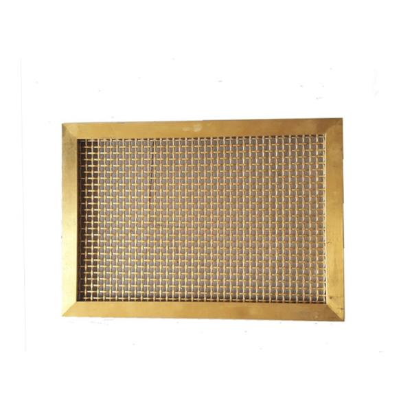 Antique Black Woven Metal Fabric , Stainless Steel Woven Mesh With Square Pattern