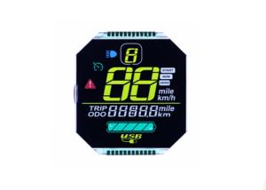 Custom Lcd Round Display Screen, VA Negative Display Module High Contrast Lcd Display, 7 Segment Rounded Lcd Module