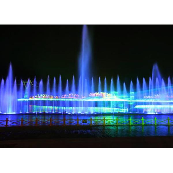 Contemporary Art Musical Water Fountain Wonderful Light And Water Show 3D Images