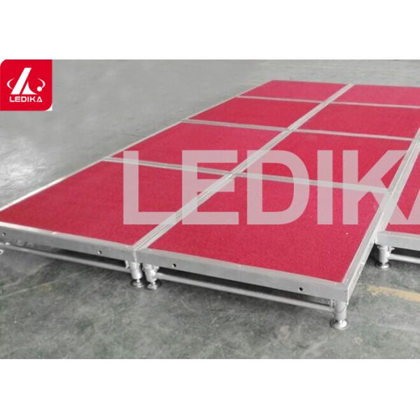 Foldable Event Back 6082 Aluminum Stage Platform 2.0m Legs Size