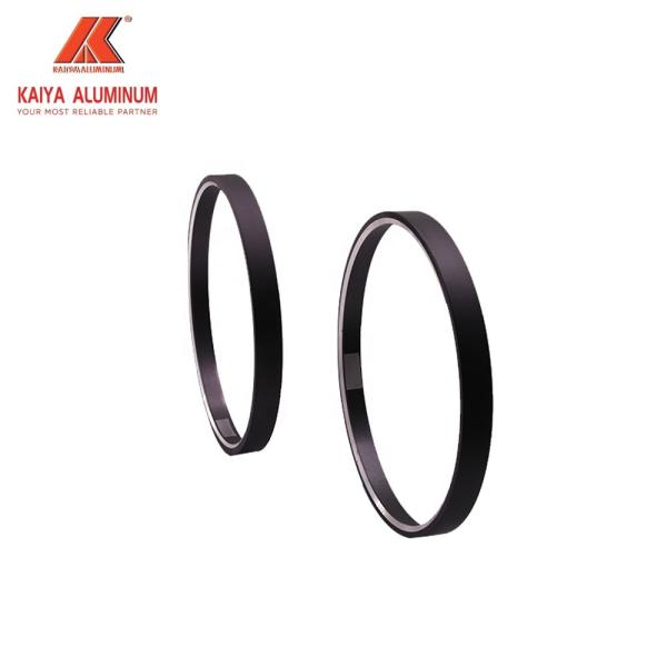 Cheap Round Matt Black Aluminium Mirror Frame Furniture Profiles For Bathroom Bedroom for sale