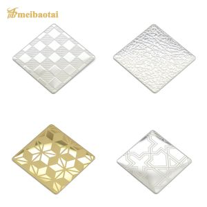 3mm Width Cold Rolled Stainless Steel Plate Etched Gold Silver
