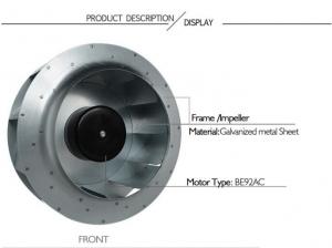 Best Analogous Ebm-past 48V Centrifugal Fan Impeller With Fresh Air System Gakvabused wholesale