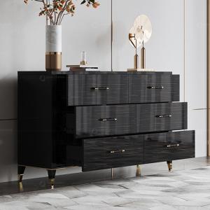 Home Decorating SS Console Table Sideboard Living Room With 6 Drawers