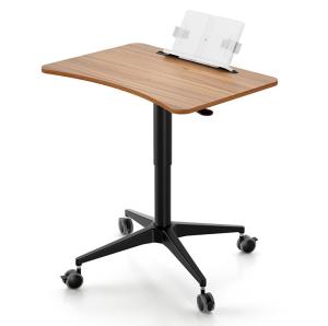 Upgrade Your Study Space with this Modern Pneumatic Height Adjustable Wooden Table
