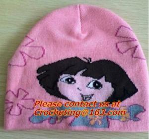 Best 100% cotton, Oversize Knit Cap for children, pictures of knit caps for children, knit hats wholesale