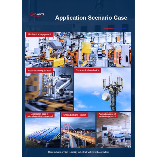 CNLINKO BD20 IP68 Industrial Waterproof Metal 7 Pin Round Male Female Connector