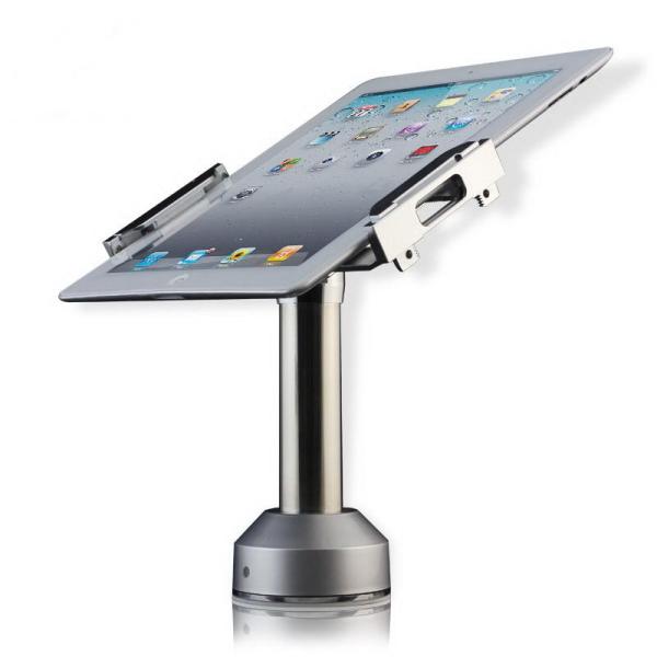 360 degree tablet security stand with alarm and charging , adjustable width lock