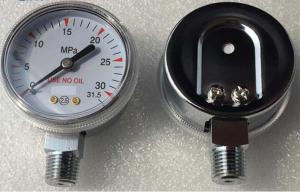 China High Welding Pressure Gauge 1/4 Npt Chrome Plated Oxygen on sale