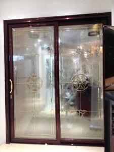 Best decorative glass panels in French door/wooden  door wholesale
